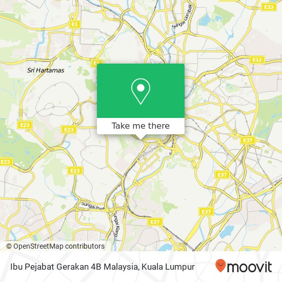 Peta Ibu Pejabat Gerakan 4B Malaysia