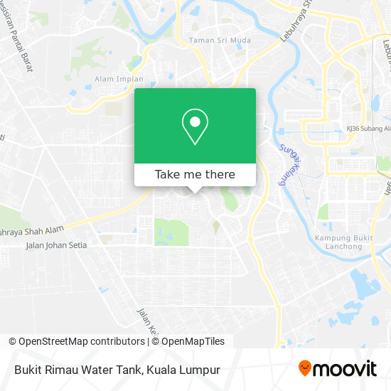 Peta Bukit Rimau Water Tank
