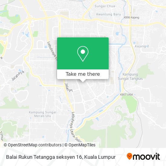 Balai Rukun Tetangga seksyen 16 map