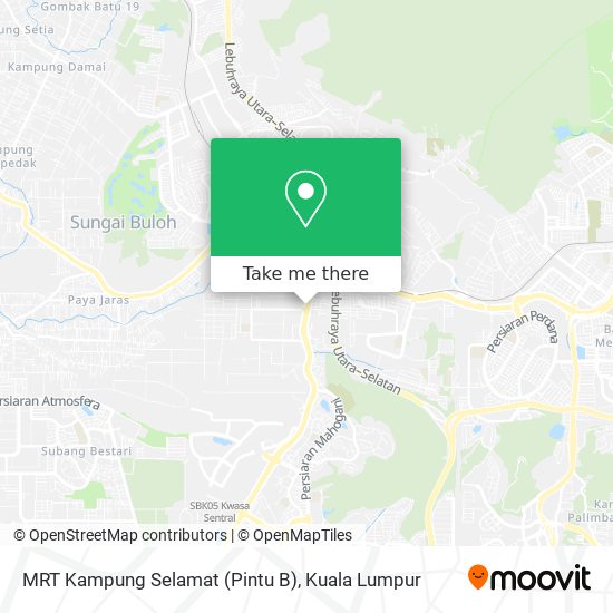 Peta MRT Kampung Selamat (Pintu B)