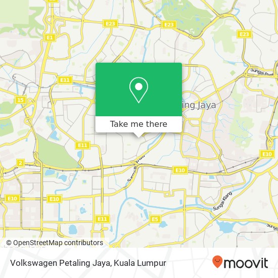 Peta Volkswagen Petaling Jaya