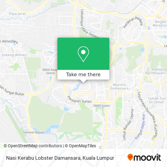 Nasi Kerabu Lobster Damansara map