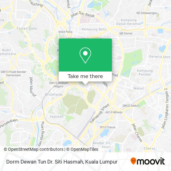 Dorm Dewan Tun Dr. Siti Hasmah map