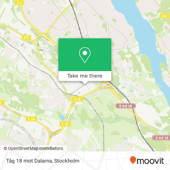 Tåg 18 mot Dalarna map