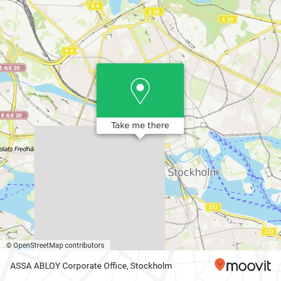 ASSA ABLOY Corporate Office map