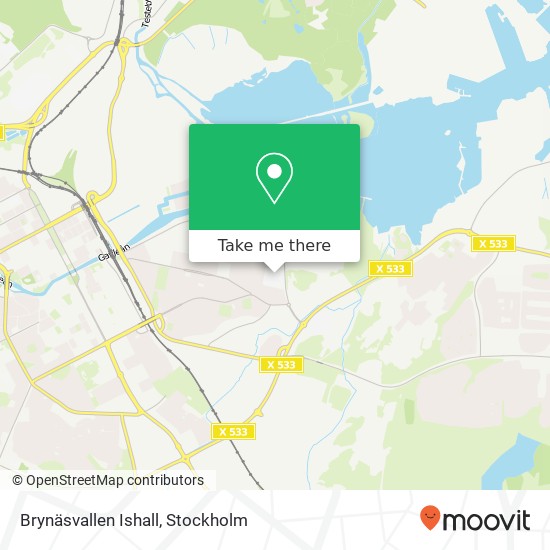 Brynäsvallen Ishall map