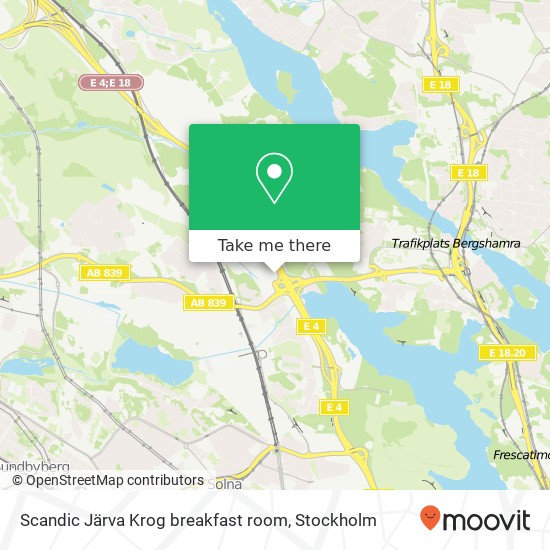 Scandic Järva Krog breakfast room map