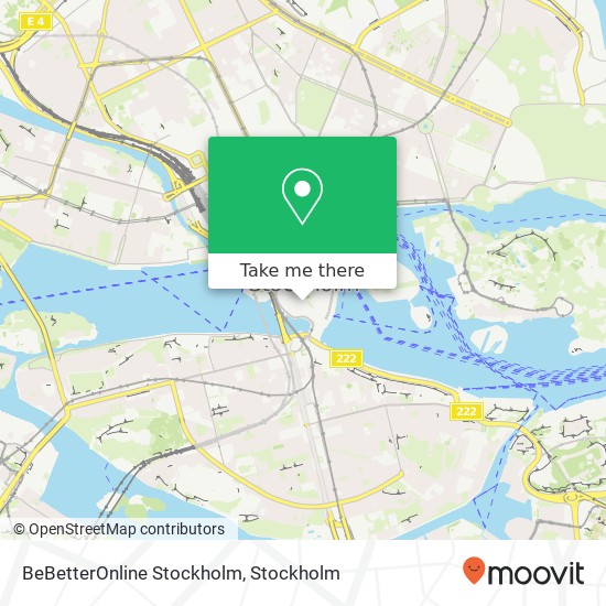 BeBetterOnline Stockholm map