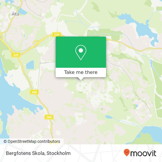 Bergfotens Skola map