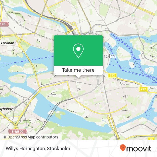 Willys Hornsgatan map