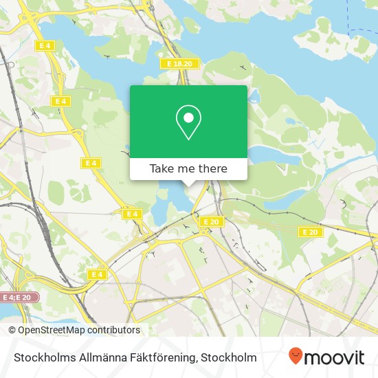 Stockholms Allmänna Fäktförening map