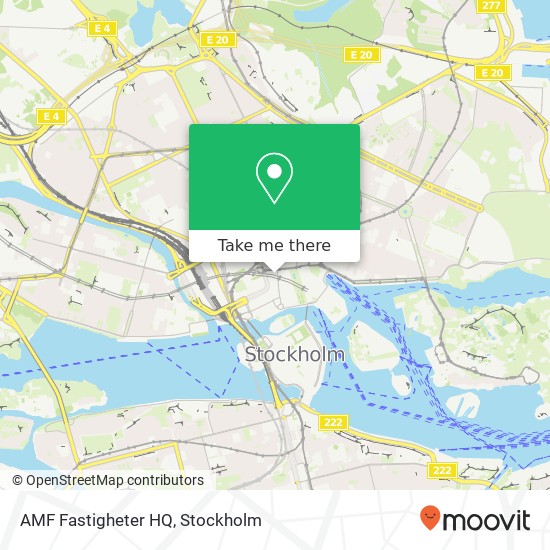 AMF Fastigheter HQ map