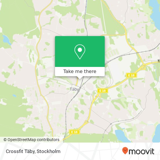 Crossfit Täby map