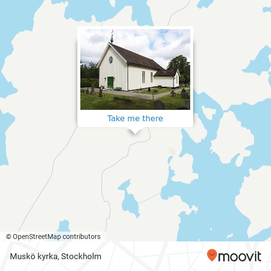 Muskö kyrka map