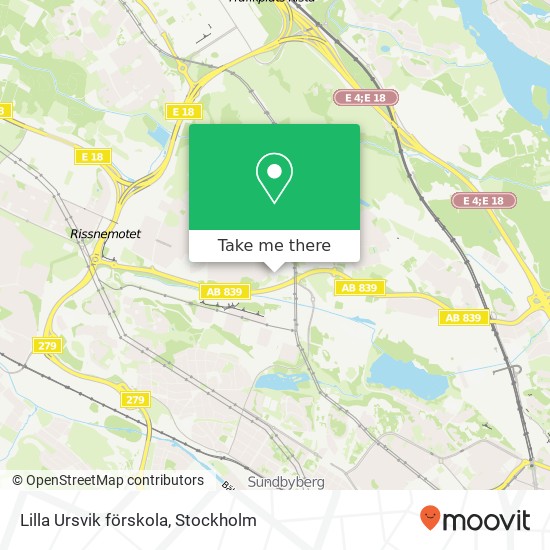 Lilla Ursvik förskola map