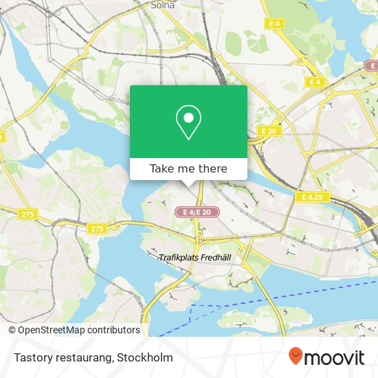 Tastory restaurang map