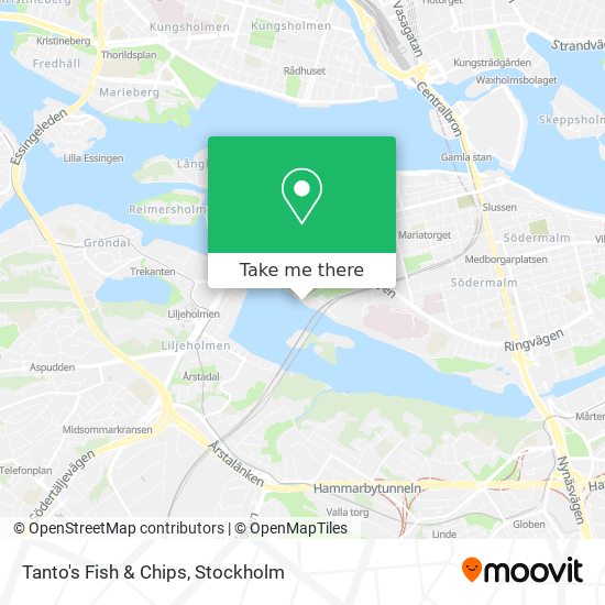 Tanto's Fish & Chips map