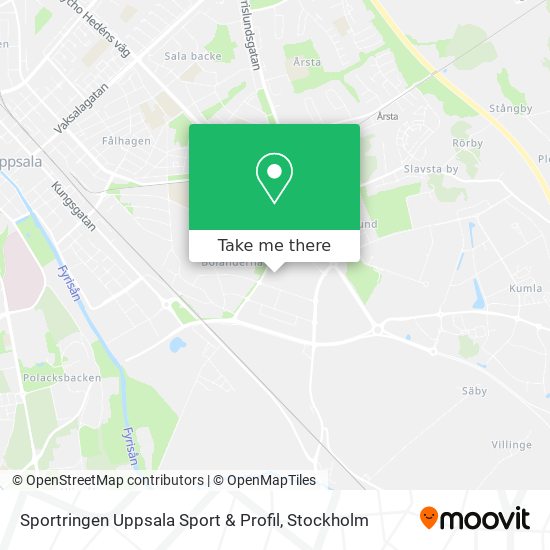 Sportringen Uppsala Sport & Profil map