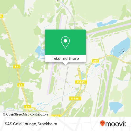 SAS Gold Lounge map
