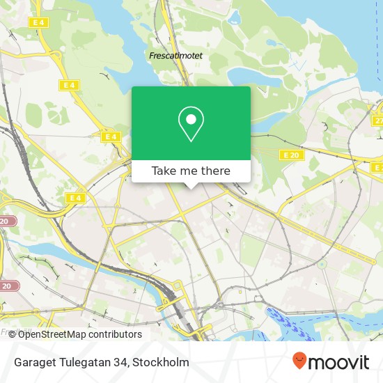 Garaget Tulegatan 34 map