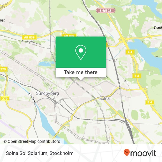 Solna Sol Solarium map