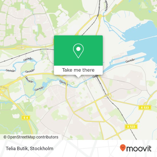 Telia Butik map