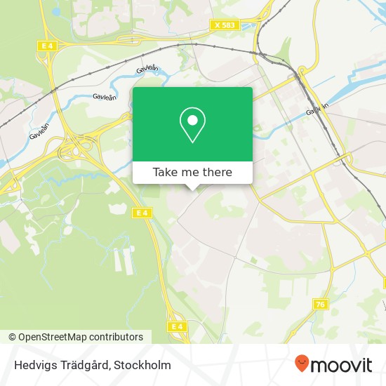 Hedvigs Trädgård map