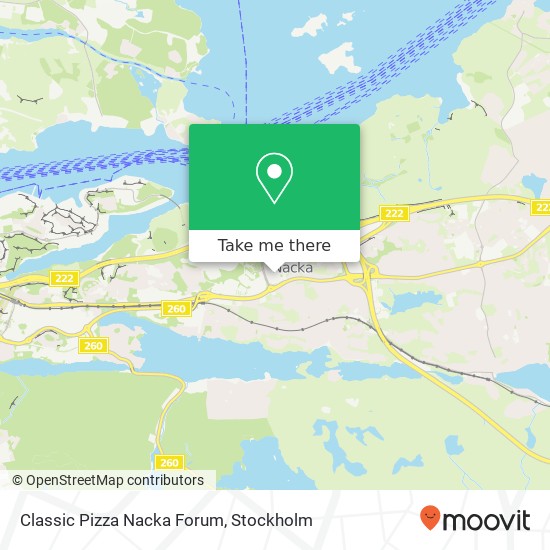 Classic Pizza Nacka Forum map