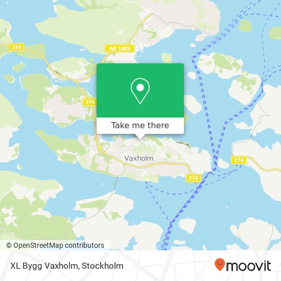 XL Bygg Vaxholm map