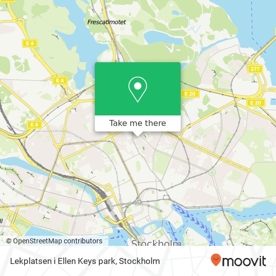 Lekplatsen i Ellen Keys park map