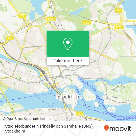 Studieförbundet Näringsliv och Samhälle (SNS) map