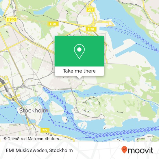 EMI Music sweden map