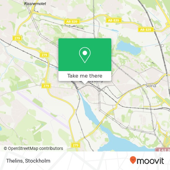 Thelins map