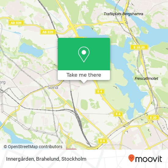Innergården, Brahelund map