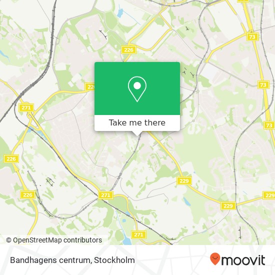 Bandhagens centrum map