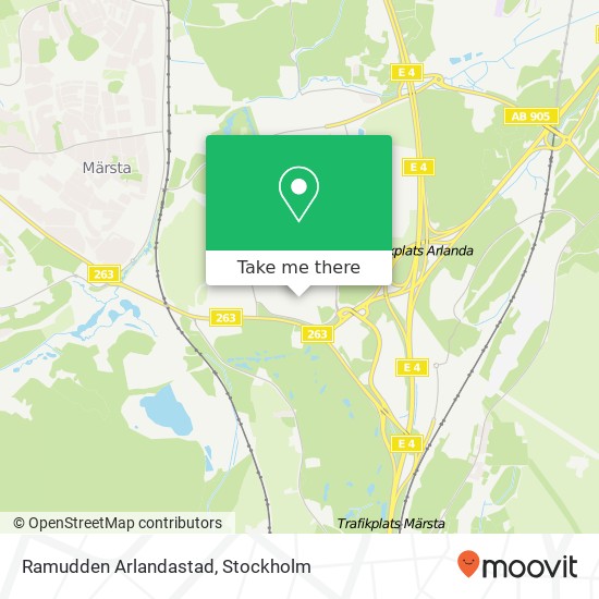 Ramudden Arlandastad map