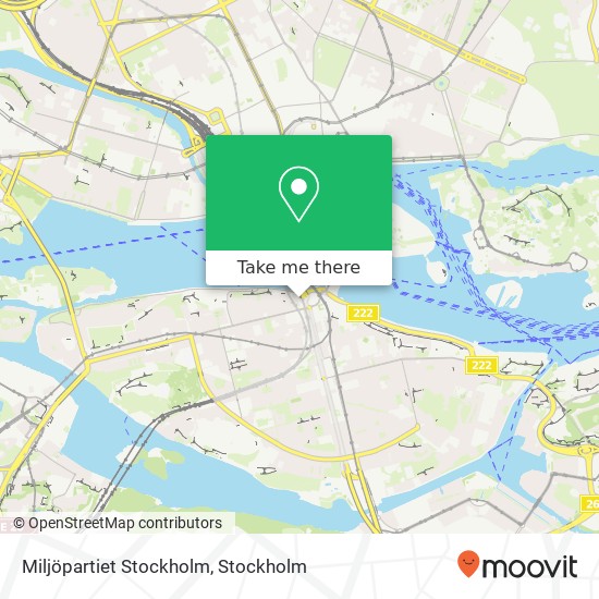 Miljöpartiet Stockholm map