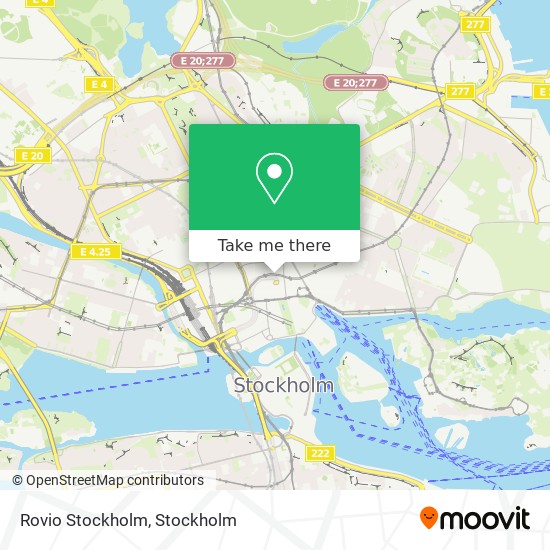 Rovio Stockholm map