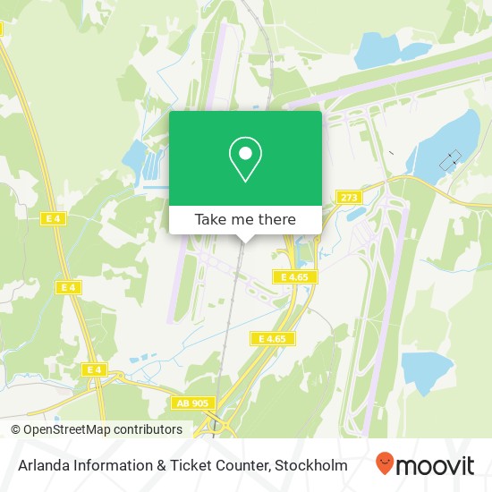Arlanda Information & Ticket Counter map