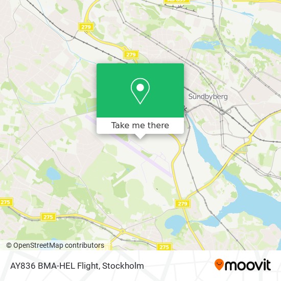 AY836 BMA-HEL Flight map
