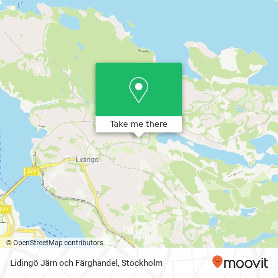 Lidingö Järn och Färghandel map