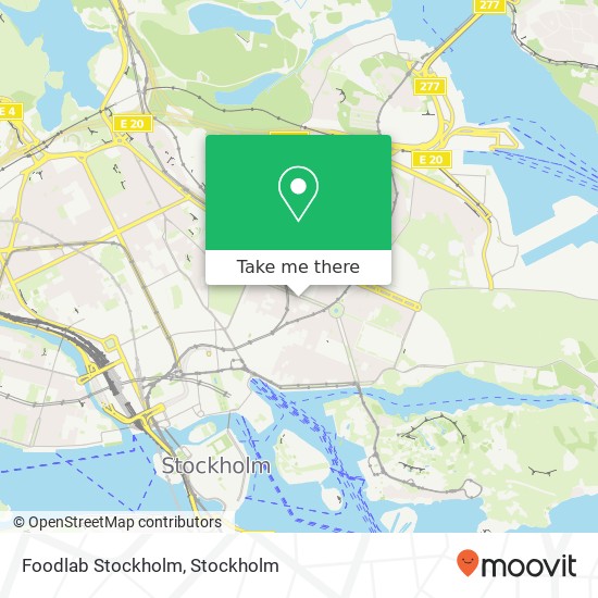 Foodlab Stockholm map