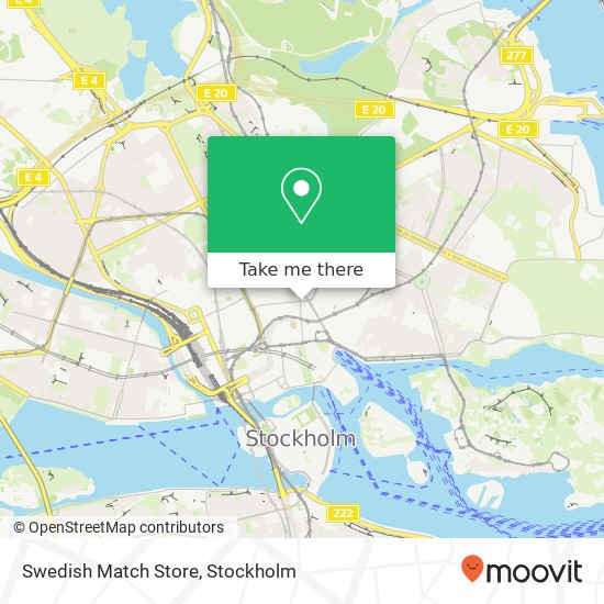 Swedish Match Store map