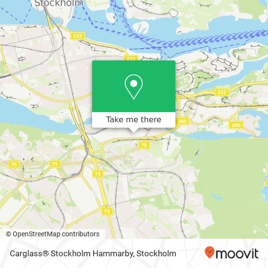 Carglass® Stockholm Hammarby map