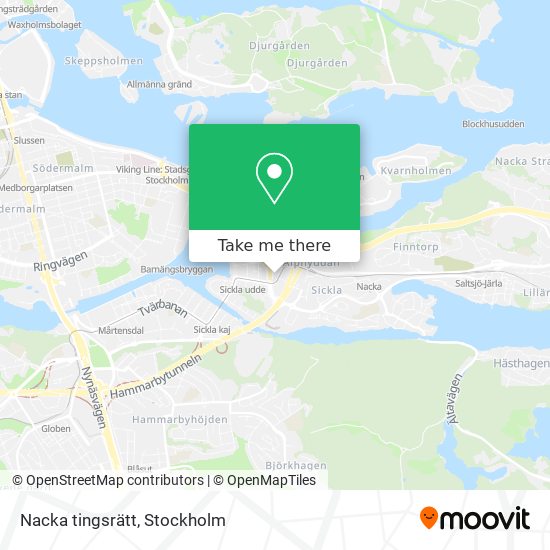 Nacka tingsrätt map