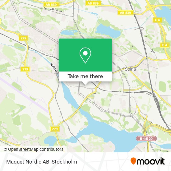 Maquet Nordic AB map