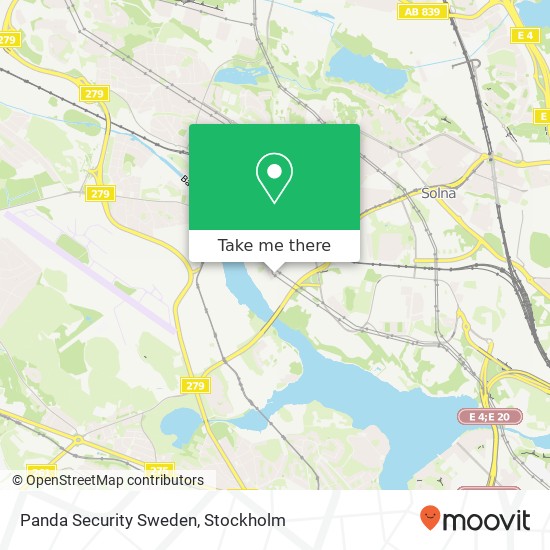 Panda Security Sweden map