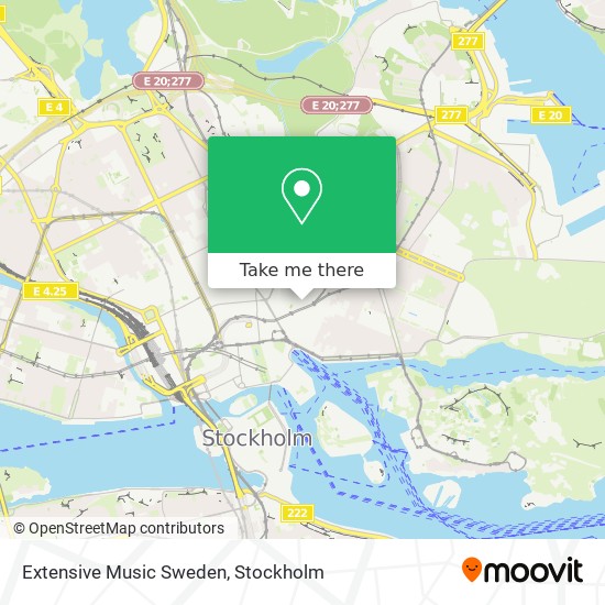 Extensive Music Sweden map