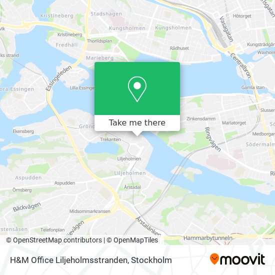 H&M Office Liljeholmsstranden map