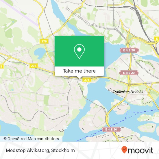 Medstop Alvikstorg map